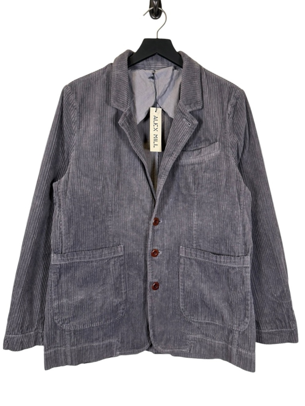 NWT Alex Mill Size M Corduroy Boyish Blazer Gray Botanical Dyed Preppy